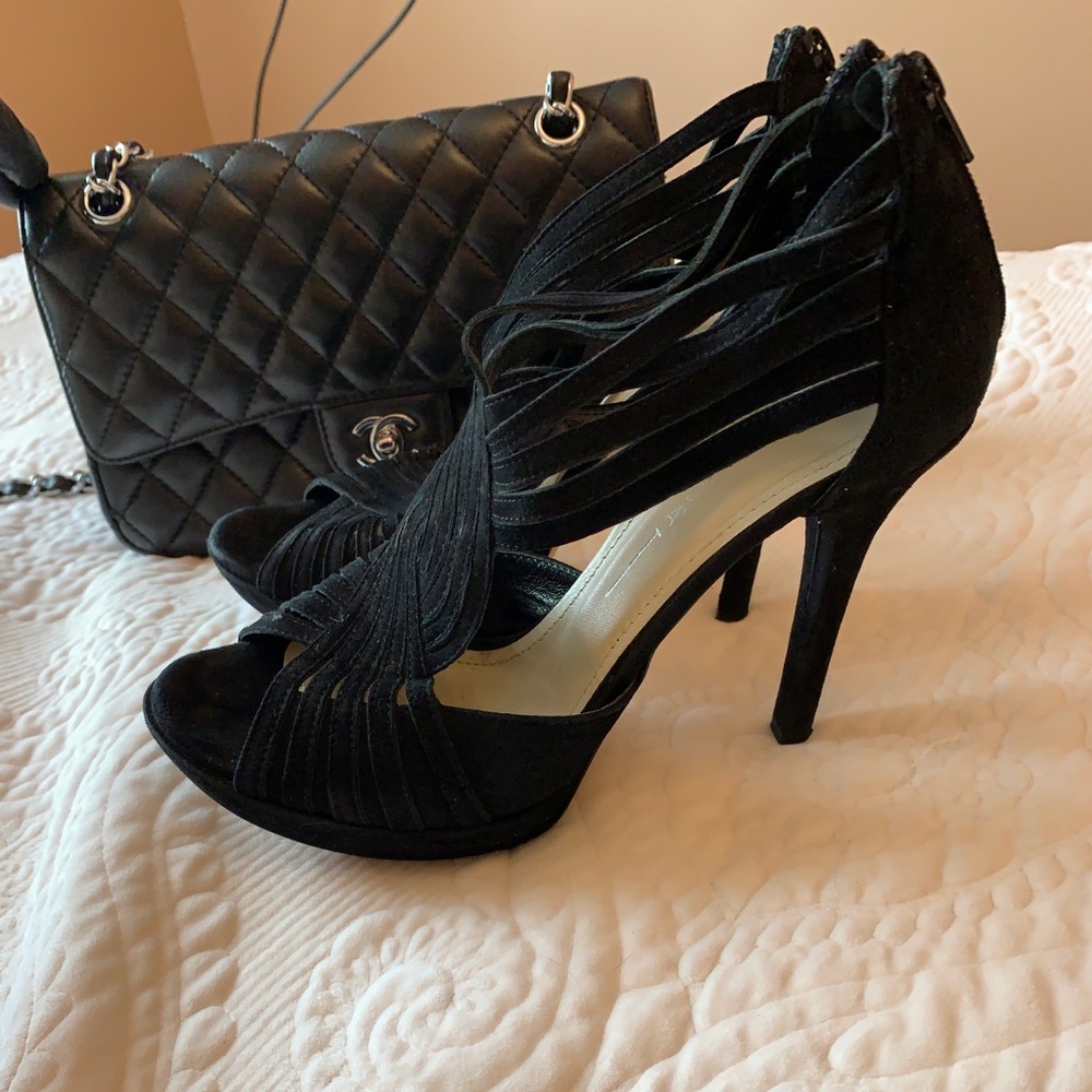 Matilda Italian genuine suede leather heels